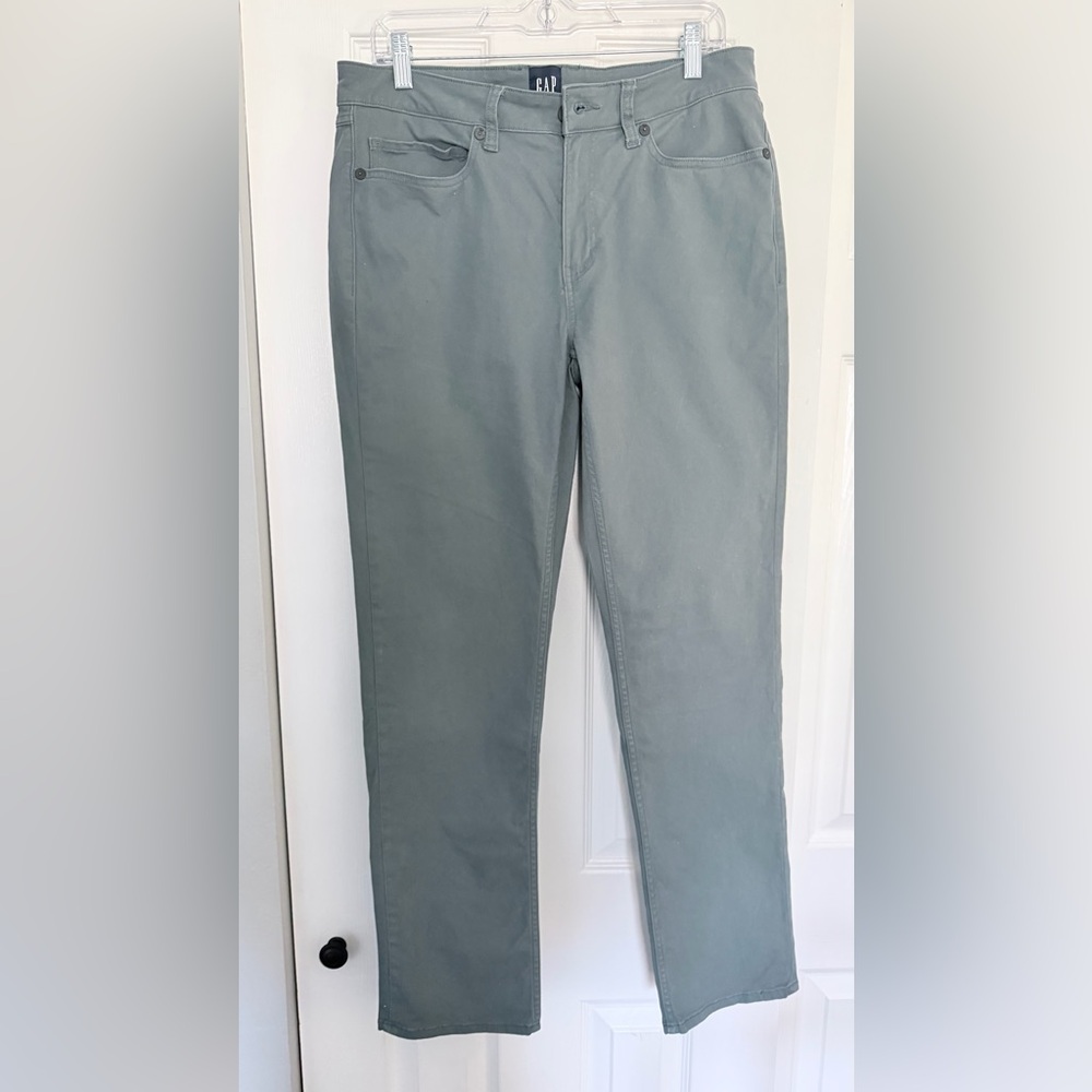 GAP Men's Teal Pants, Size 32 x 32, modern straight khakis